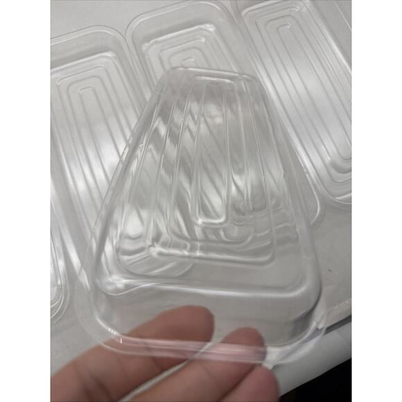Rectangular 5 Pieces of 9 by 4 Inch Clear Thick Plastic Heavy Duty Sturdy *READ - Picture 4 of 8